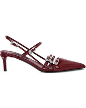 Philipp Plein 55 Mm Slingback Pumps Verfraaid Met Kristallen - Roze
