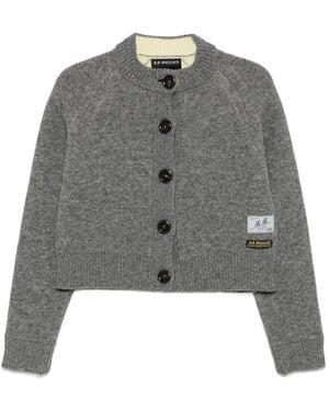 B.B. Wallace Sherman Cropped-Cardigan - Grau