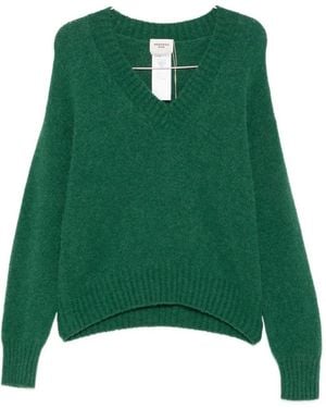 Weekend by Maxmara V-Neck Alpaca Jumper - Green