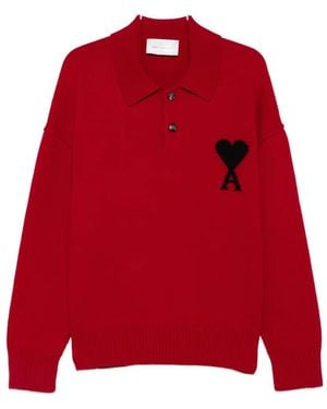Ami Paris Polo Ami De Coeur - Rojo