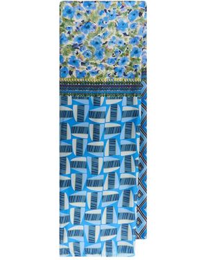 Maliparmi Schal Mit Geometrischem Blumenmuster - Blau