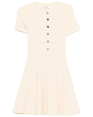 Sandro Button Knitted Mini Dress - White