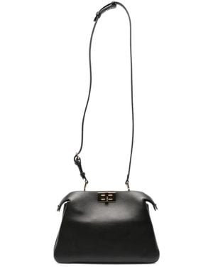 Fendi Kleine Peekaboo Soft Tasche - Schwarz