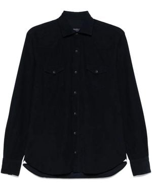 Barba Napoli Corduroy Shirt - Blue