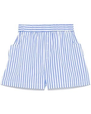 CUANTICO Cotton Shorts - Blue