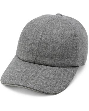 Eleventy Melange-Effect Cap - Gray