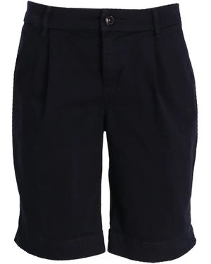 BOSS Pantalones cortos con pinzas - Azul