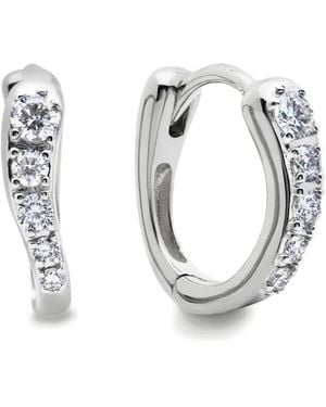 Monica Vinader Ohrringe mit Diamanten - Mettallic