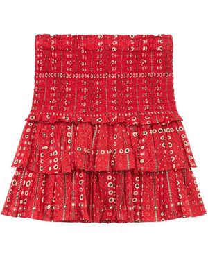 Isabel Marant Naomi Mini Skirt - Red