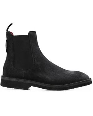 DSquared² Suede Chelsea Boots - Black