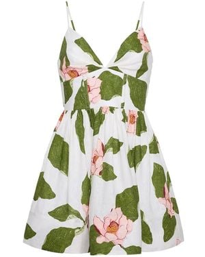Cara Cara Miro Mini-Jurk Met Bloemenprint - Groen