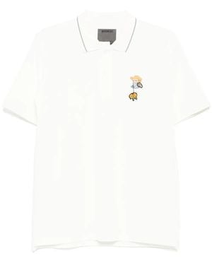 Musium Div. Embroidered Polo Shirt - White