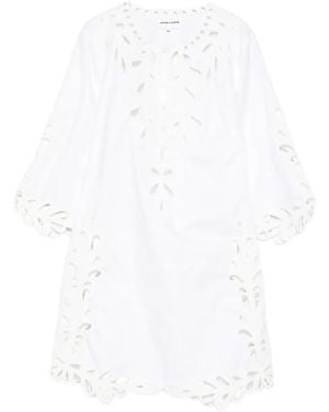 Antik Batik Deva Cut-Out-Detail Mini Dress - White