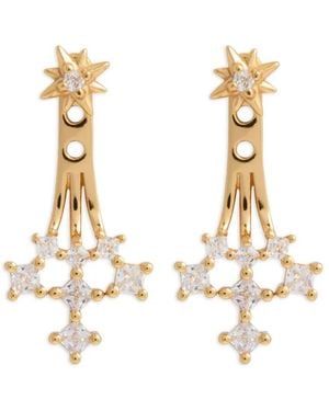 Astrid & Miyu Cosmic Crystal-Embellished Earrings - Metallic