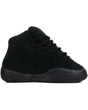 ERL Suede Mid-Vamp Trainers - Black