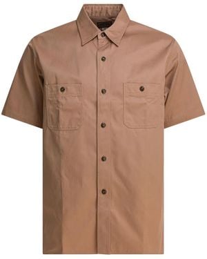 Buzz Rickson's Buttoned-Pocket Cotton Shirt - Brown