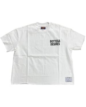 Bottega Desires Camiseta Con Logo Estampado - Blanco