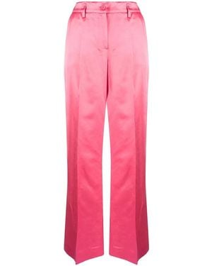P.A.R.O.S.H. Rasone Satin Trousers - Pink