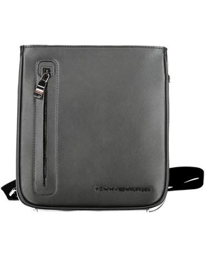 Tommy Hilfiger Logo-Debossed Shoulder Bag - Grey
