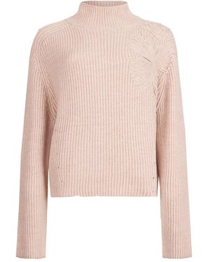 Liu Jo Ribbed Knit Flower Embellishment - Pink