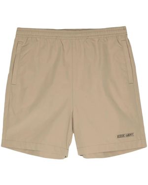 Izzue Logo Patch Shorts - Natural