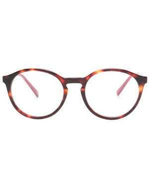 Benetton Gafas Con Montura Redonda - Marrón