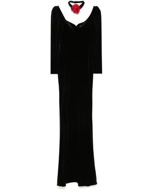 Cristallini Rosalinda Maxikleid - Schwarz