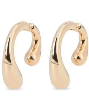 Panconesi P Sculptural Earrings - Metallic