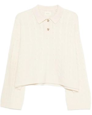 Doen Cambridge cable-knit sweater - Weiß