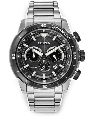 Citizen Reloj Eco-Drive Con Cronógrafo De Mm - Gris