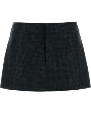 Alexander Wang Wool Mini Skirt - Black