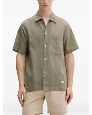 Marc O' Polo Short-Sleeve Chest-Pocket Shirt - Green