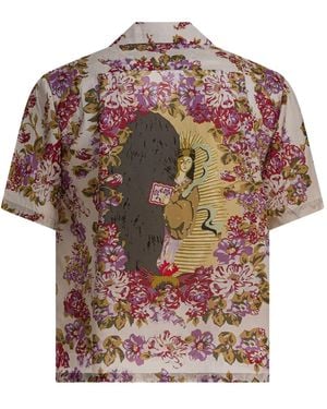 Kapital Floral-Print Shirt - Brown
