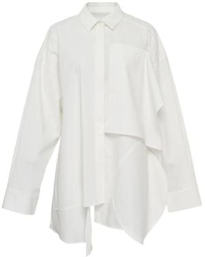 Enfold Draped Shirt - White