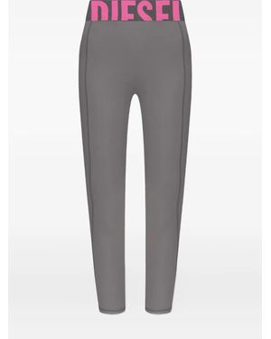 DIESEL Adeline Leggings mit Logo-Bund - Grau