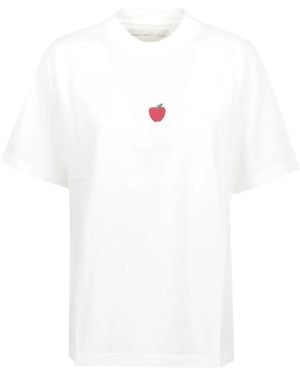 ALBERTO BRESCI T-Shirt À Broderies Pomme - White