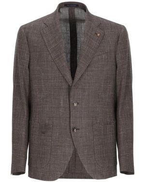 Latorre Notched-Lapel Blazer - Grey