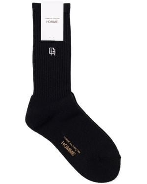 Comme des Garçons Calzini Con Ricamo - Nero