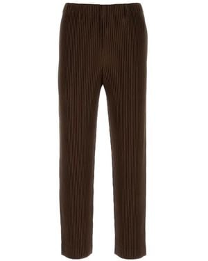 Homme Plissé Issey Miyake Pleats Pleated Pants - Brown
