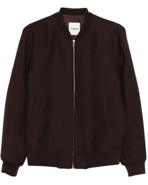 Sandro Double-Faced Bomber Jacket - Black