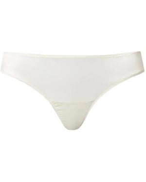 Twinset Satin G-String - White