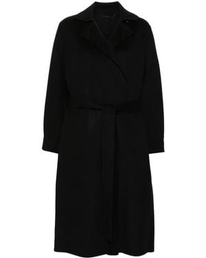 KENZO Abrigo con doble botonadura - Negro