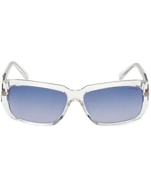 GUESS EYEWEAR Rectangle-Frame Sunglasses - Blue