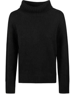 Edoardo Gallorini Roll-Neck Wool Jumper - Black