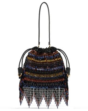 Etro Kleine Kalispera Tasche Mit Pailletten Und Perlen - Schwarz