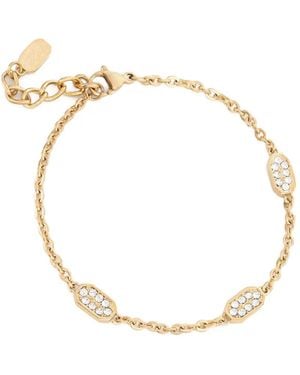 KARL LAGERFELD Pulsera Con Detalles De Strass - Metálico