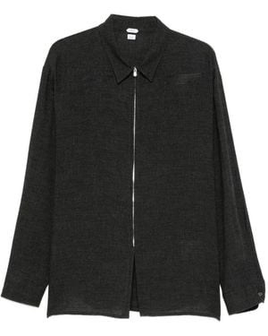 Post Archive Faction PAF Zip-Up Check-Pattern Jacket - Black