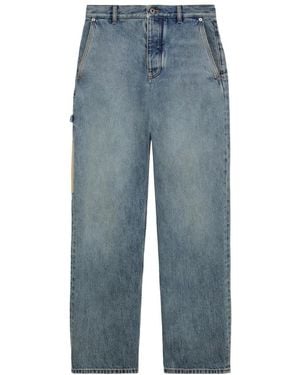 Loewe Vaqueros Rectos Con Efecto Lavado - Azul