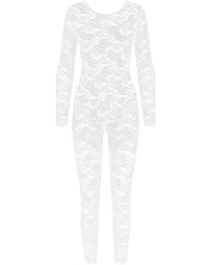 Maison Close Mono Flashback Con Espalda Descubierta - Blanco