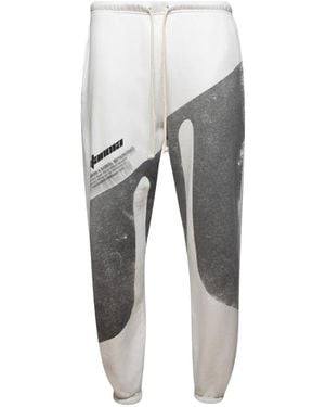 RRR123 Paraclete Graphic-Print Joggers - Grey